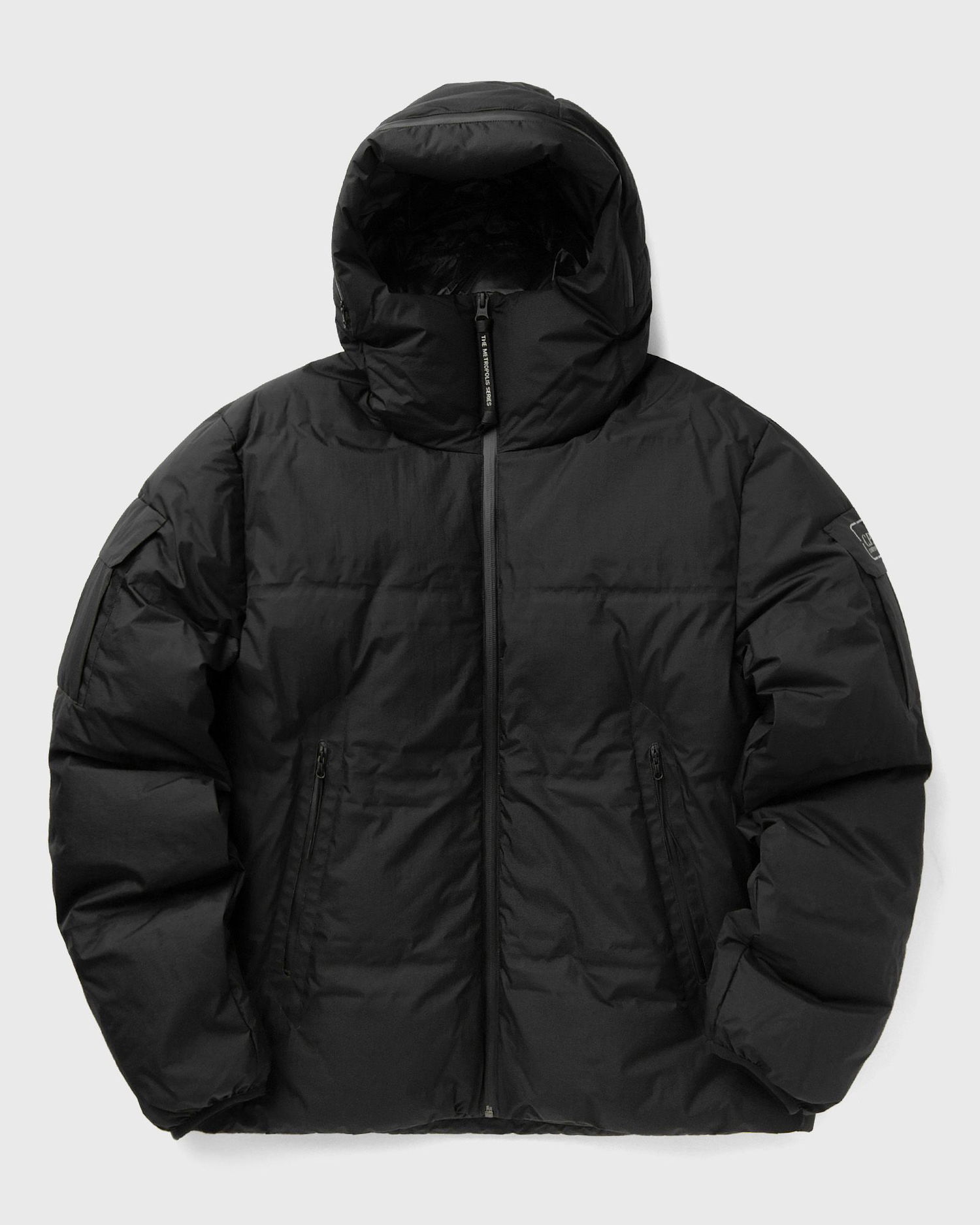 Puffer jakke C.P. Company Medium Metropolis Series Hooded Puffer Jacket Sort | 19CLOW009A110400A-999, 0