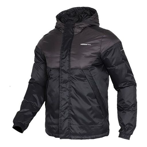 Parka adidas Originals Neo Stay Warm Hooded Sports Down Jacket Sort | EI4410