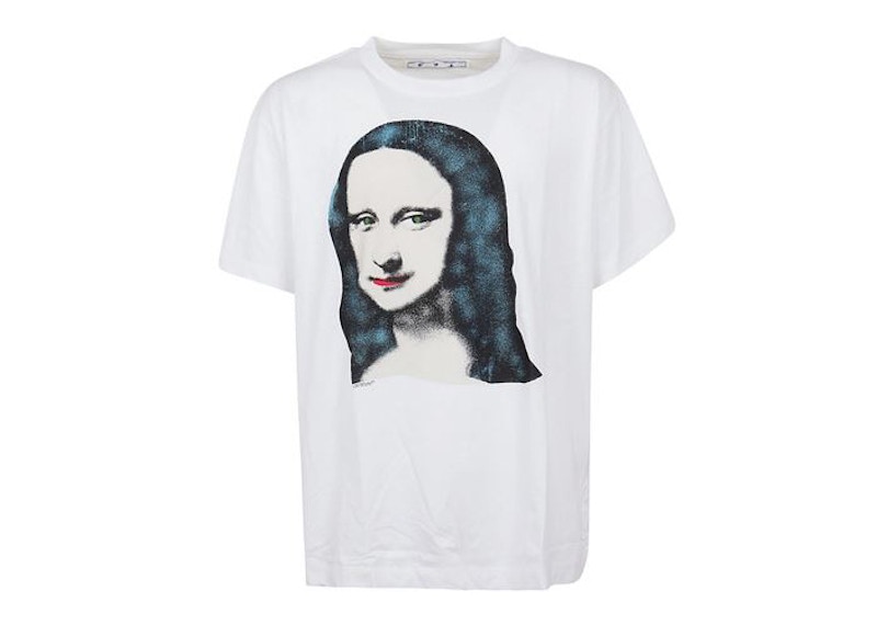 T-shirt Off-White Mona Lisa Over T-Shirt Hvid | OMAA038E20JER0100110