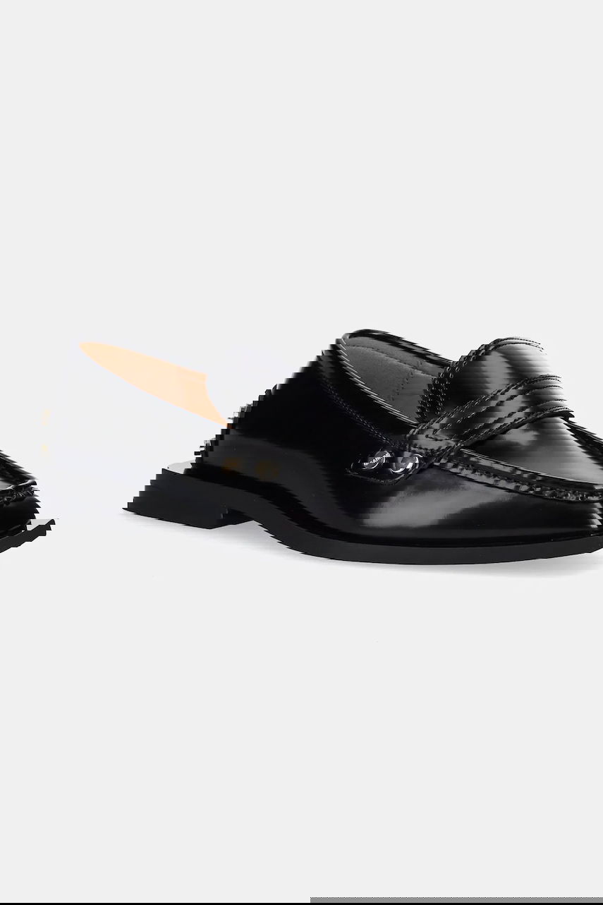 Sneakers og sko GANNI GANNI Studs Square Toe Loafers Sort | S3178, 0