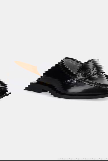 Sneakers og sko GANNI GANNI Studs Square Toe Loafers Sort | S3178, 0