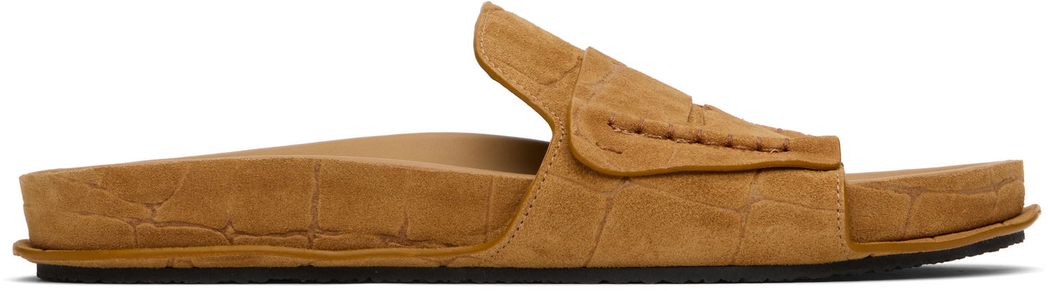 Badetøj Jacquemus Jacquemus Suede Loafer Sandals Brun | 25E251FO172-4355, 0