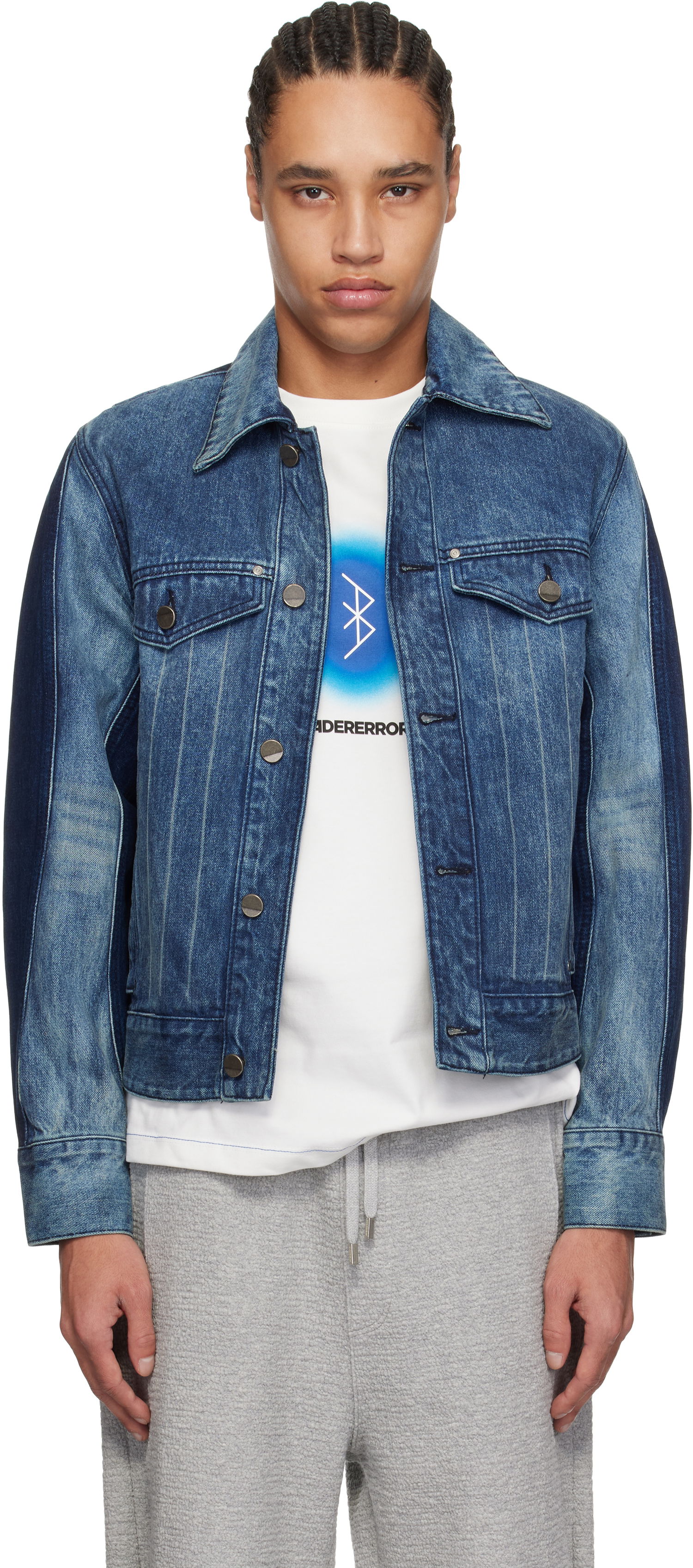 Jakke ADER ERROR ADER error 1603 Denim Jacket Blå | BO01SSJK1603BL, 0