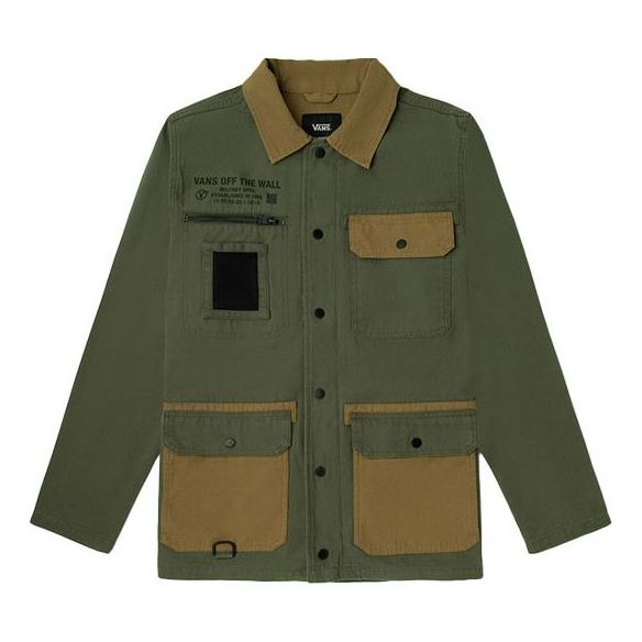 Jakke Vans Vans Splicing Cargo Coach Jacket Grøn | VN0A4RQ4Z5E