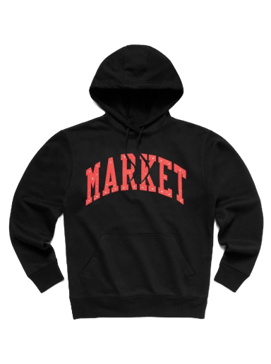 Sweatshirt MARKET Arc Puff Hoodie Sort | 397000194/0001