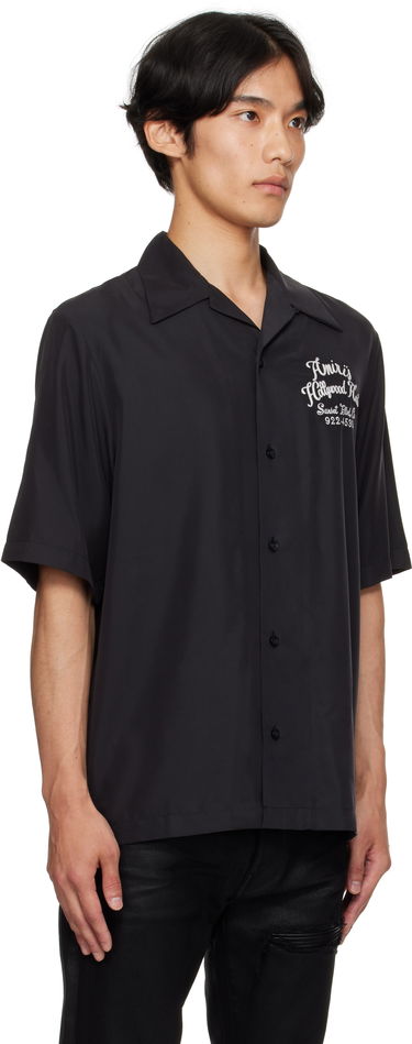 Skjorte AMIRI AMIRI 'Hollywood Auto' Bowling Shirt Sort | AMSTCA1166, 1