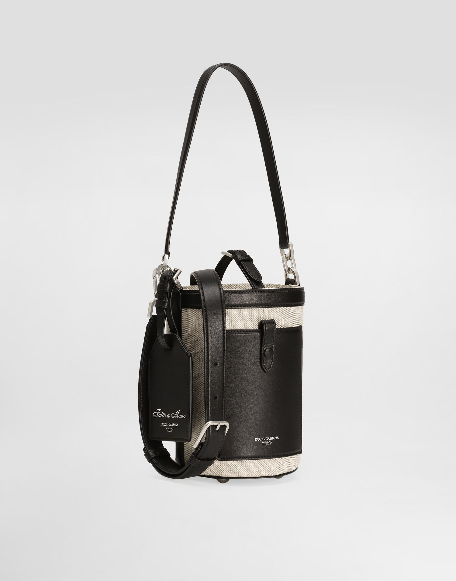 Håndtaske Dolce & Gabbana Dolce & Gabbana Fabric Bucket Crossbody Bag Beige | BM2506A9B648B965, 1