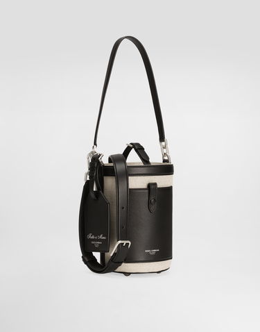 Håndtaske Dolce & Gabbana Dolce & Gabbana Fabric Bucket Crossbody Bag Beige | BM2506A9B648B965, 1