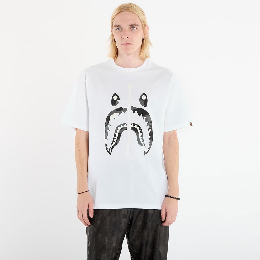 T-shirt BAPE City Camo Shark Tee Hvid | 001TEL801027MWHT