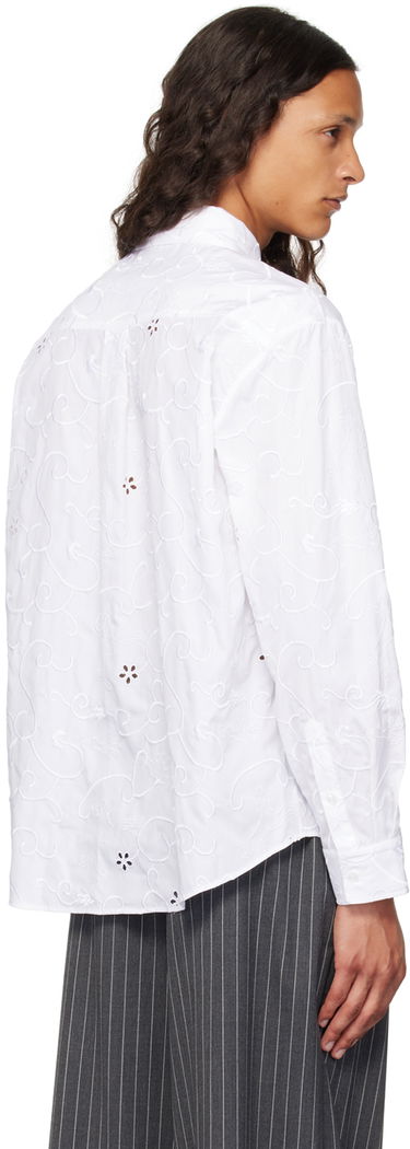 Skjorte Simone Rocha Simone Rocha Classic Fit Embroidered Shirt Hvid | 5281 1023, 2