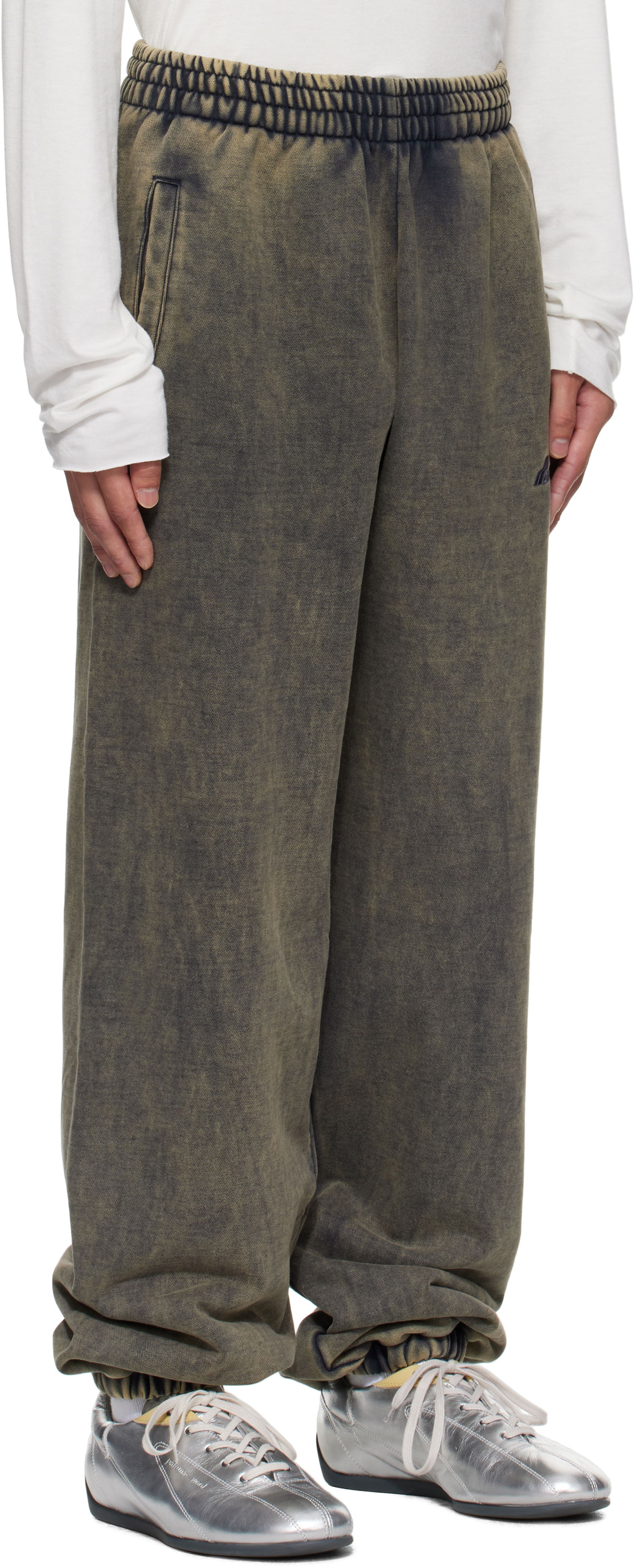 Joggingbukser We11done We11done Teddy ID Jogger Sweatpants Grøn | WD-TA2-25-708-U-CH, 1