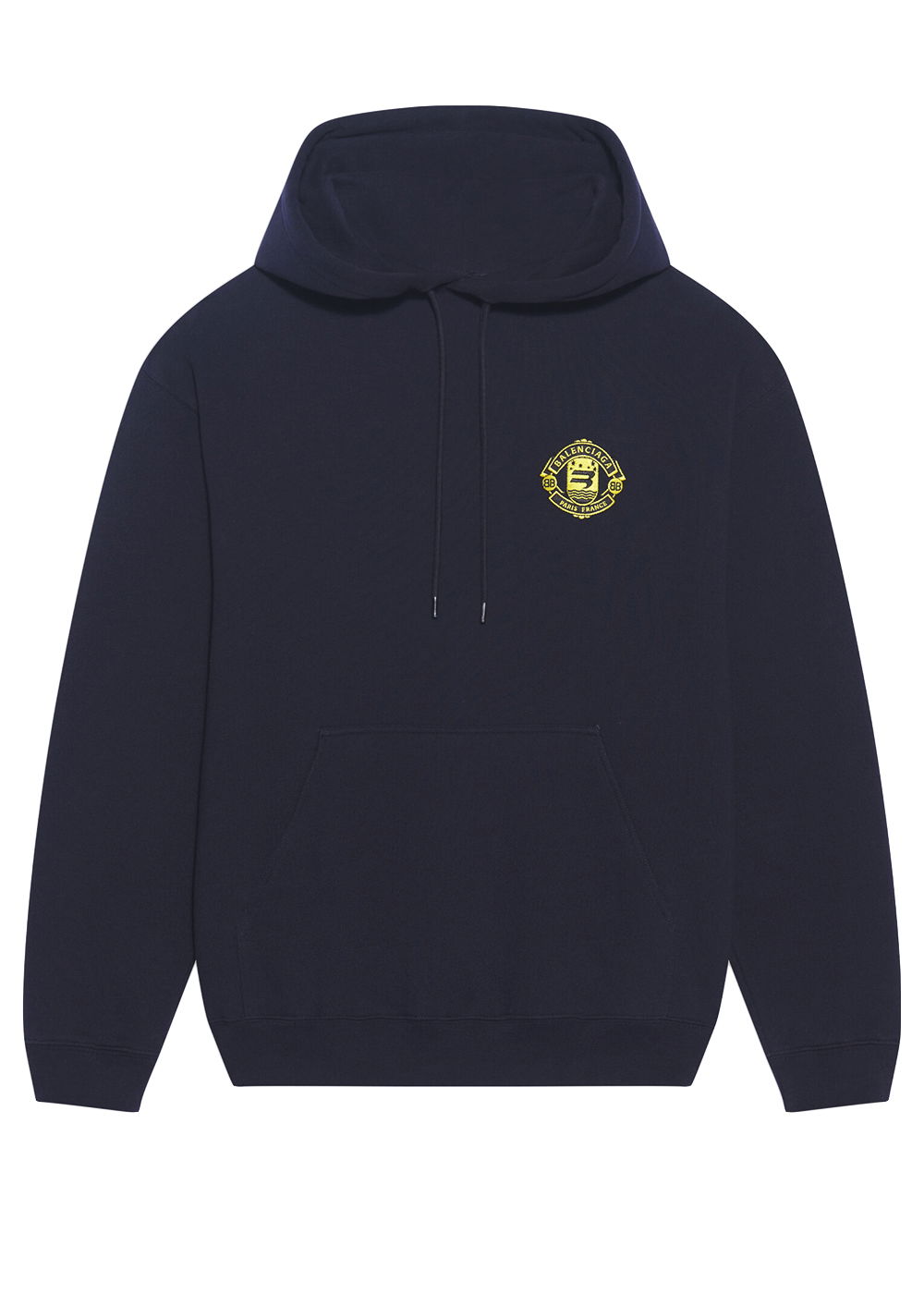 Sweatshirt Balenciaga Quest Medium Fit Hoodie Mørkeblå | 600583TLV604140, 0