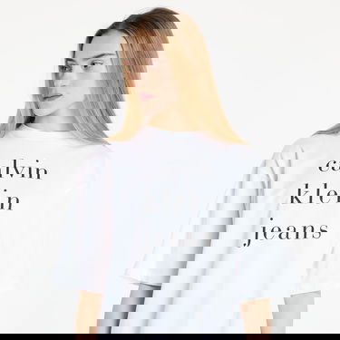 T-shirt CALVIN KLEIN Calvin Klein Jeans Short Sleeve Logo T-Shirt Hvid | LV047B827G YAA, 1