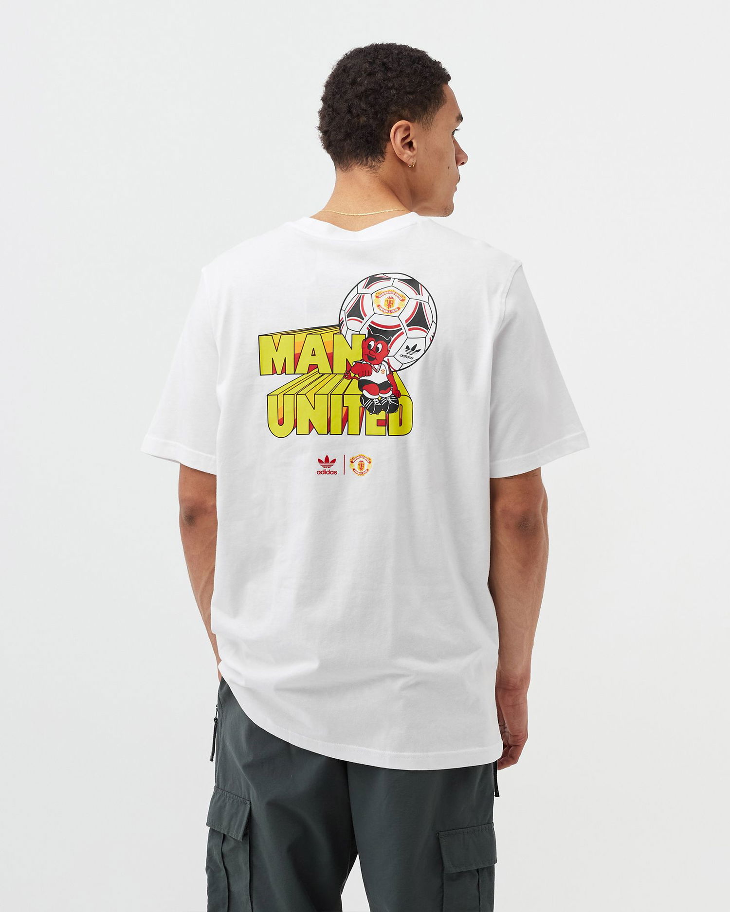 T-shirt adidas Originals Manchester United Graphic Tee Hvid | 4065426473636, 1