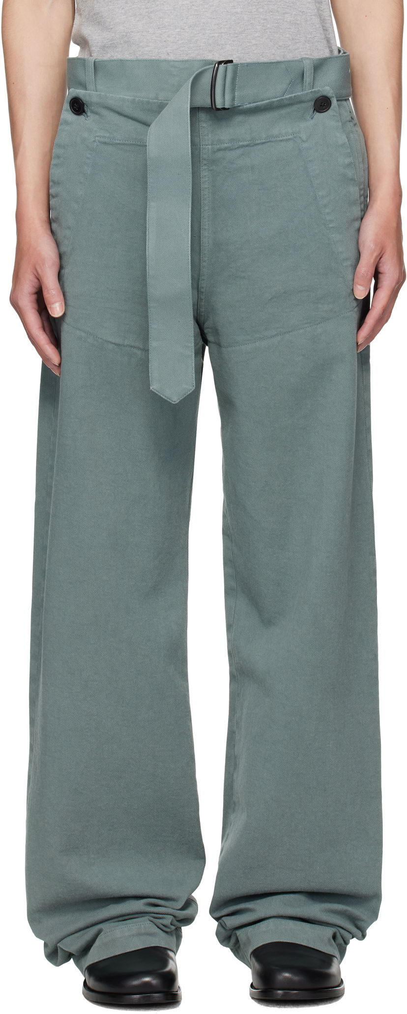 Bukser Dries Van Noten Dries Van Noten Sailor Trousers Grøn | 252-020985-2043