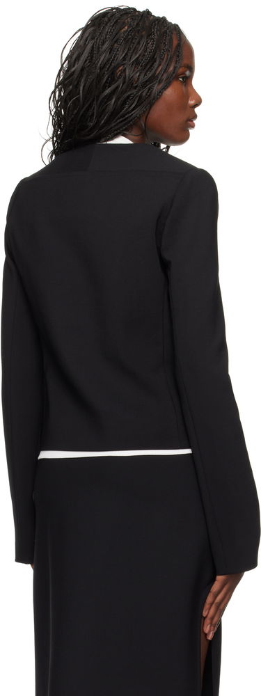 Jakke Courrèges Buttoned Tailored Jacket Sort | 424CVE102WO0113, 2