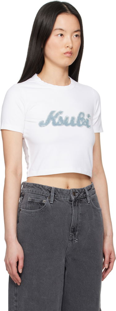 Crop top Ksubi Ksubi Homerun Baby Cropped T-Shirt Hvid | WSP25TE011, 1