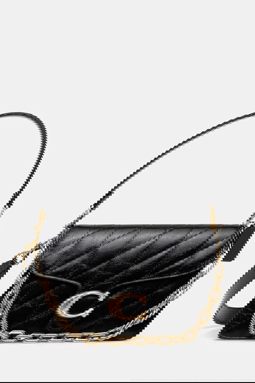 Skuldertaske Coach Tabby Quilted Leather Shoulder Bag Sort | CAF55, 0
