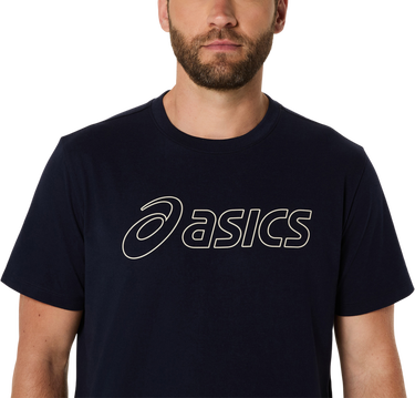 T-shirt Asics Big Logo Graphic Short Sleeve T-Shirt Mørkeblå | 2031e188-403, 3