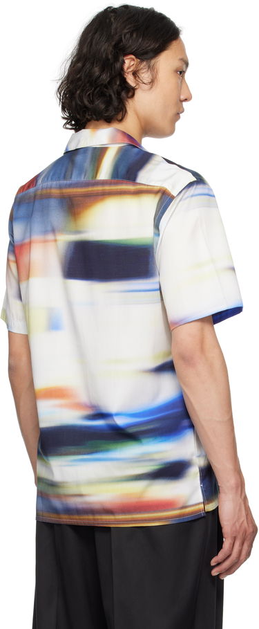 Skjorte Paul Smith PS Paul Smith Motion Blur Short-Sleeve Shirt Flerfarvet | M2R-695U-P22285-01, 2