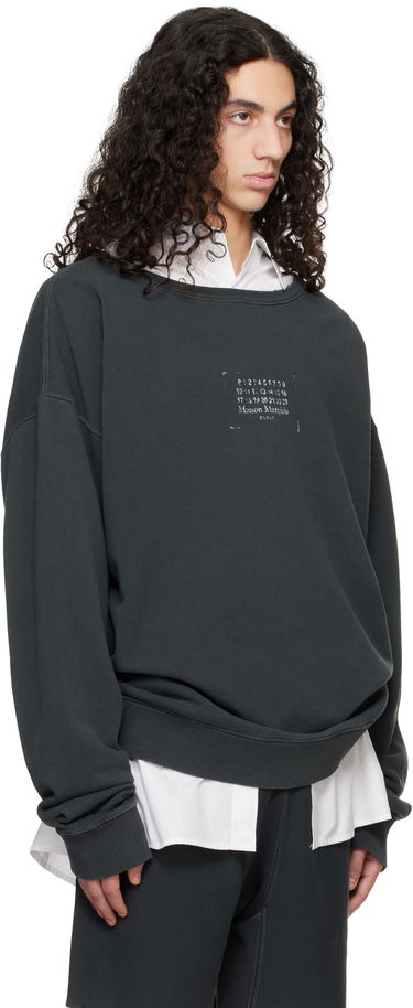 Sweatshirt Maison Margiela Maison Margiela Stamp Logo Sweatshirt Grå | S50GU0235 M25019, 1