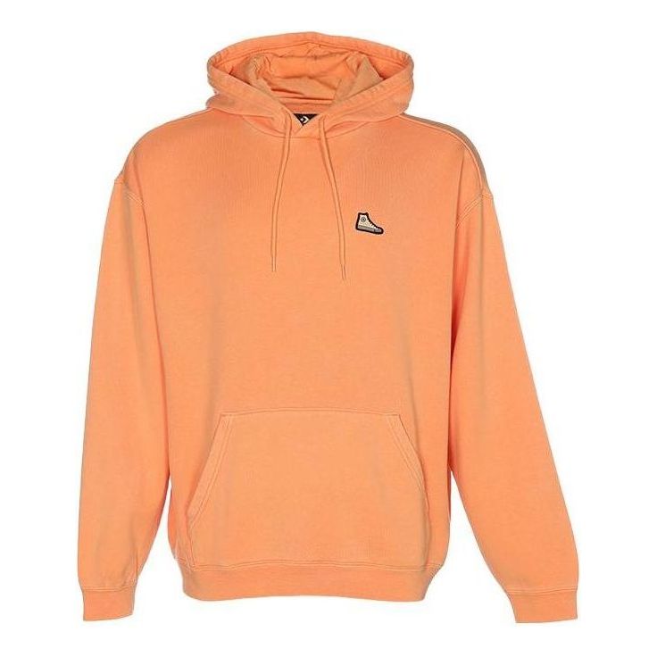 Sweatshirt Converse Go-To Patch Loose-Fit Pullover Hoodie Orange | 10025537-A05, 0