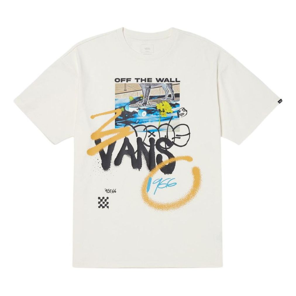 T-shirt Vans College Graphic T-Shirt Hvid | VN000GPTFS8, 0