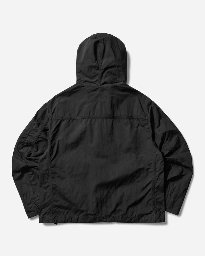 Jakke C.P. Company Hooded Twill Jacket Sort | 19CMOW069A-110305G 999