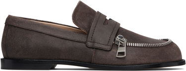 Sneakers og sko JW Anderson Suede Zipper Biker Loafers Brun | MC0002-LA0319, 0