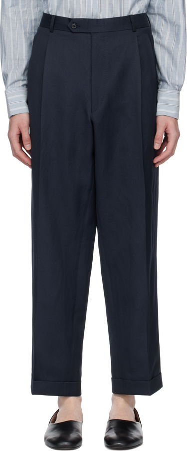 Bukser Maison Margiela Maison Margiela Turn-up Trousers Mørkeblå | S50KA0669 M35287, 0