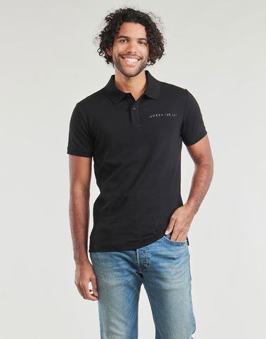 Polo skjorte GUESS NOLAN SS POLO Sort | M4RP6-KBL51-JBLK, 0