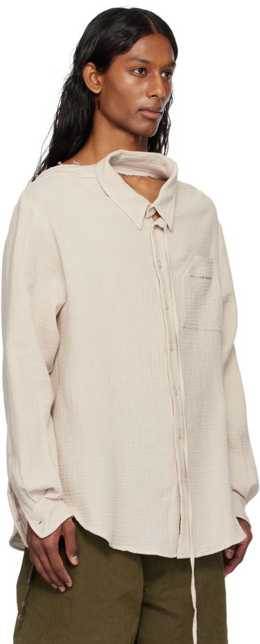 Skjorte Ottolinger Ottolinger Oversized Cut-Out Mousseline Shirt Beige | 111-400411-01, 1