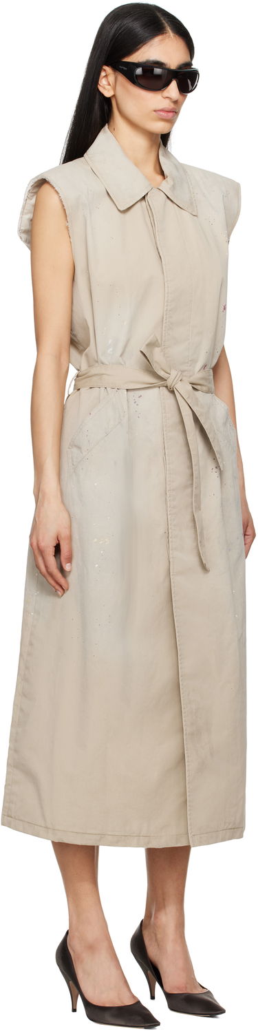 Kjole Maison Margiela MM6 Maison Margiela Sleeveless Trench Coat Beige | S62FB0082 S78537, 1