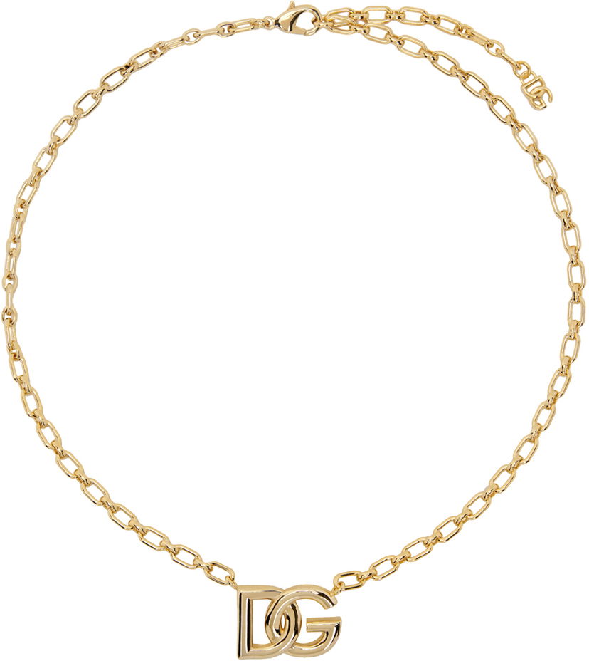 Halskæde Dolce & Gabbana Gold 'DG' Necklace Metalisk | WNN5L3W1111