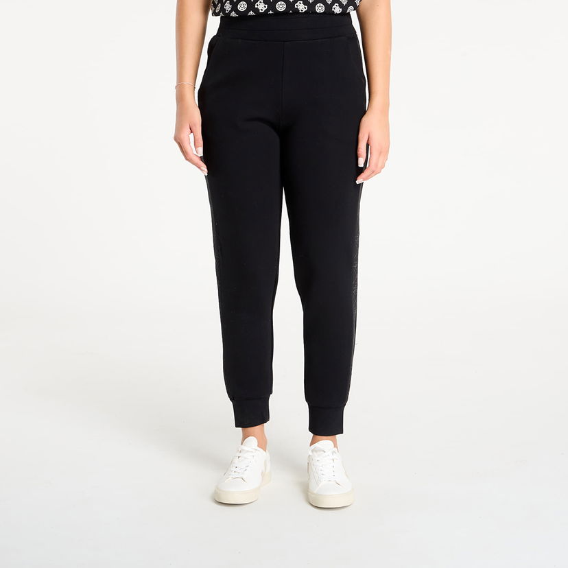 Bukser GUESS GUESS New Victoire Scuba Pants Sort | W5YB11KBYE2-JBLK