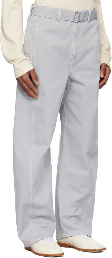 Cargo bukser LEMAIRE Lemaire Twisted Belted Trousers Grå | PA326 LD1036, 4