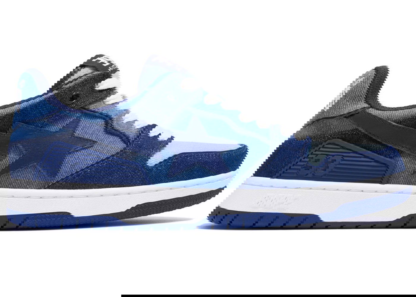 Sneakers og sko BAPE A Bathing Ape Sk8 Sta "Indigo Denim" Mørkeblå | 001FWJ301022_ING/001FWJ302022_ING, 0