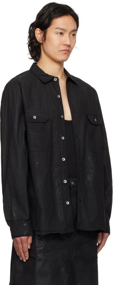 Skjorte Rick Owens Rick Owens DRKSHDW Hollywood Jumbo Overshirt Grå | DU01E3297 PF, 4