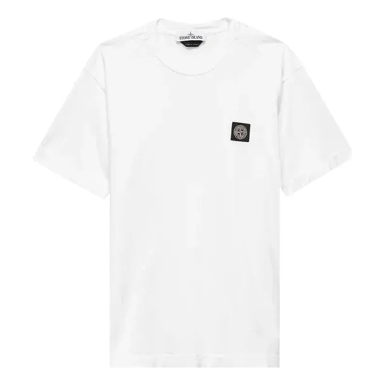 T-shirt Stone Island Patch Logo T-Shirt Hvid | 741524113-V0001, 0