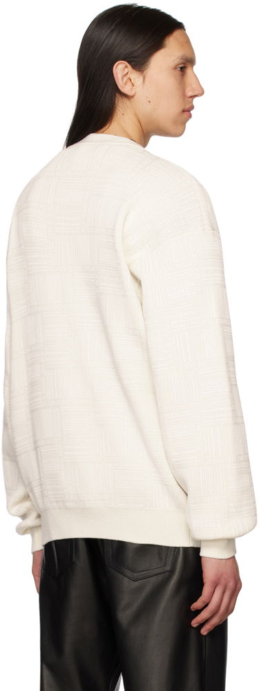 Sweater VETEMENTS Textured Knit Cardigan Hvid | VL16KN120W, 2