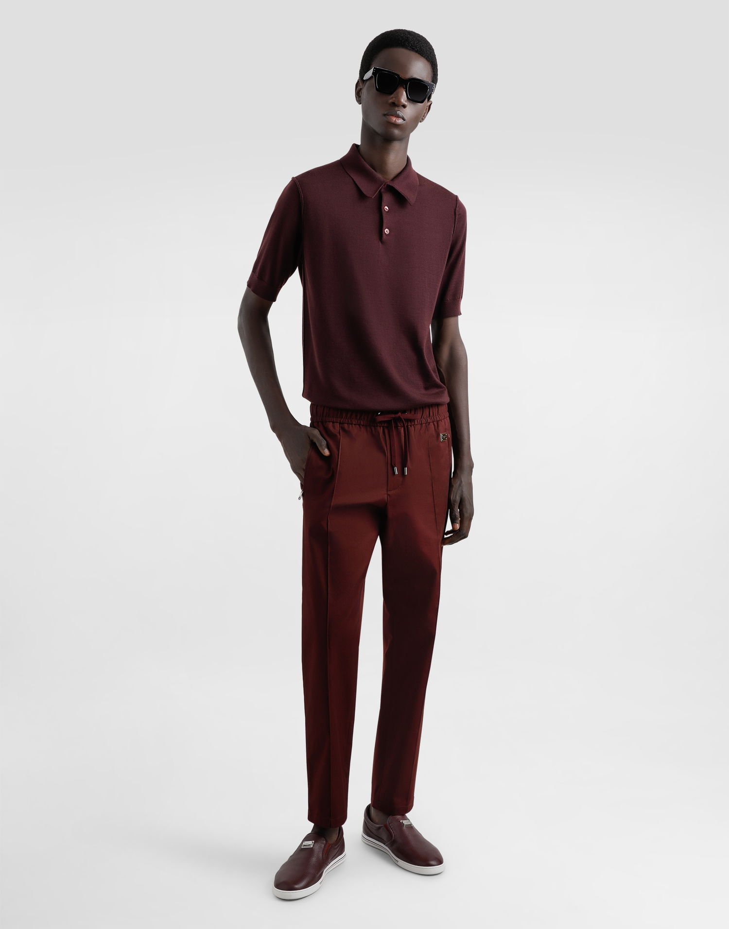 Joggingbukser Dolce & Gabbana Dolce & Gabbana Cotton Jogging Pants With Tag Bourgogne | GYACETFUFNVM5039, 1