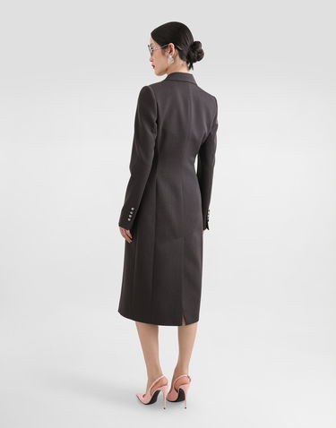 Frakker Dolce & Gabbana Dolce & Gabbana Double-breasted Wool Coat with DG Buttons Grå | F0W2CTFU287S8290, 2