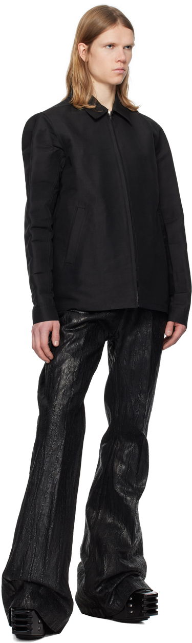 Jakke Rick Owens Rick Owens Hollywood Heavy Brad Jacket Sort | RU01E5764 FH, 3