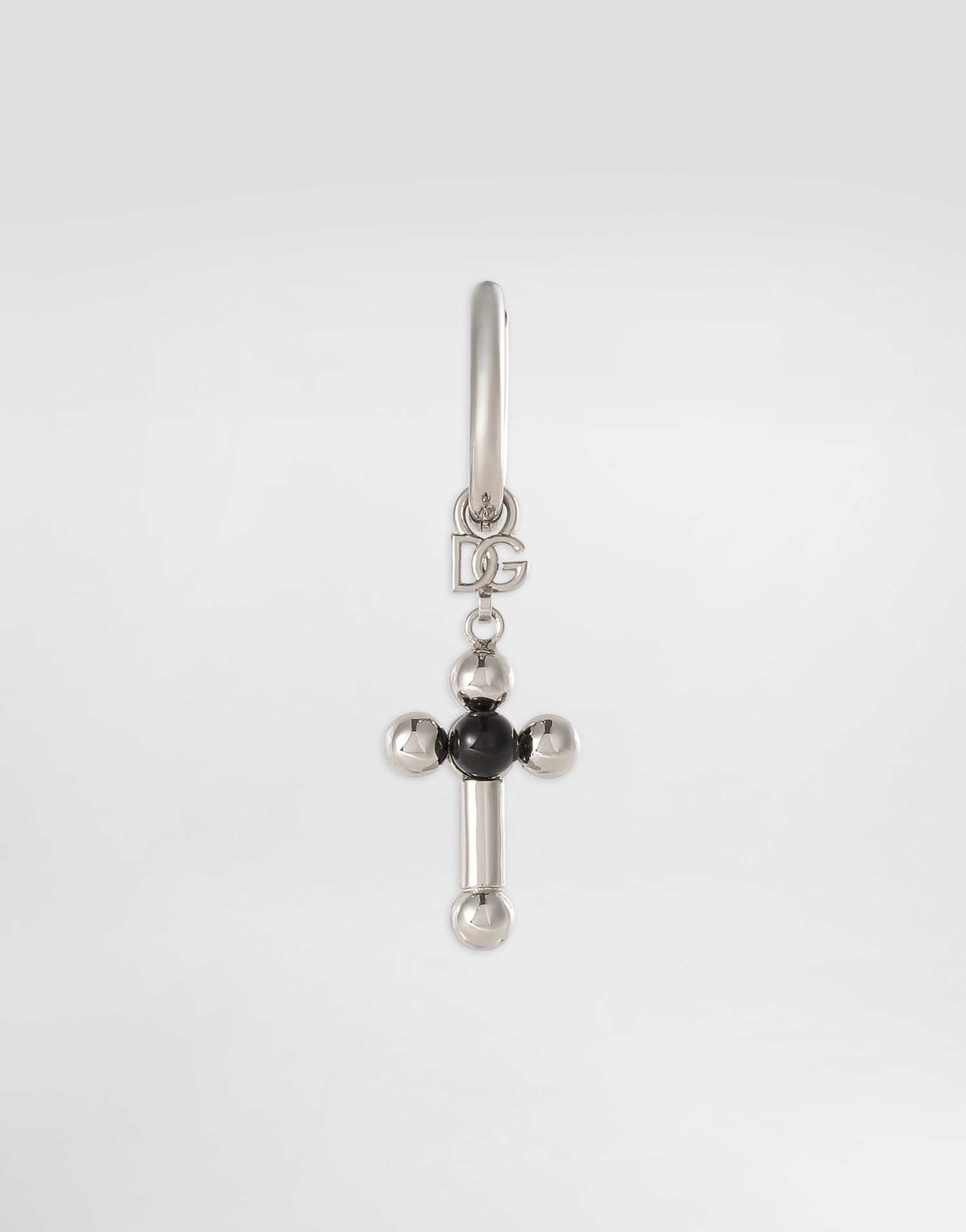 Øreringe Dolce & Gabbana Dolce & Gabbana Single Earring with Cross Charm Metalisk | WER5M4W111187655, 0