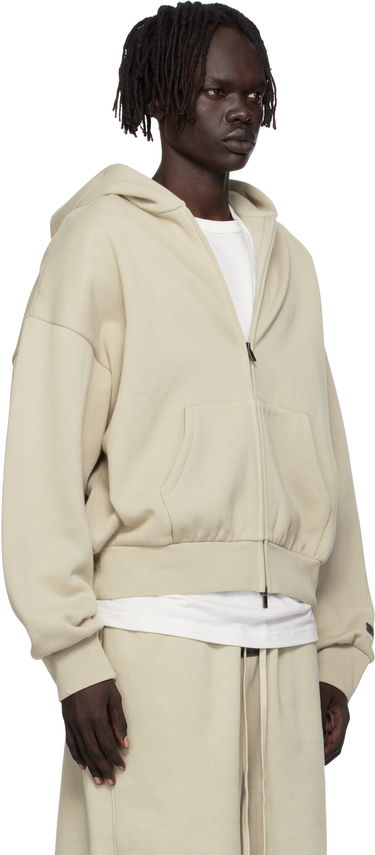 Sweatshirt Fear of God Fear of God ESSENTIALS Fleece Zip-Up Hoodie Beige | 192SP254786F, 1