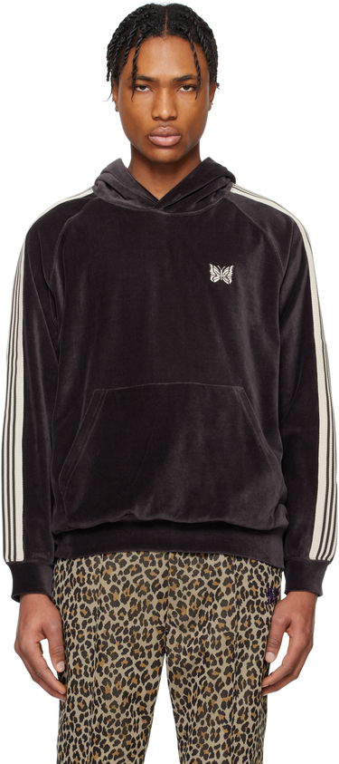 Sweatshirt Needles Needles Velour Track Hoodie Lilla | QV320, 0