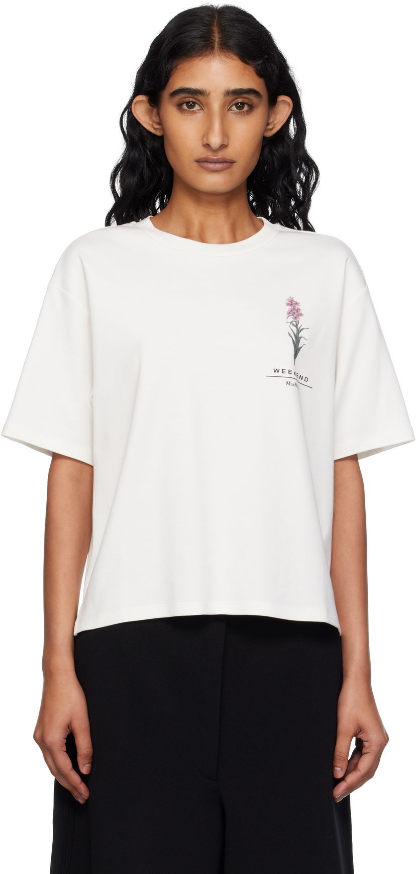 T-shirt Max Mara Weekend Max Mara Lecco T-Shirt Hvid | 2515941052600