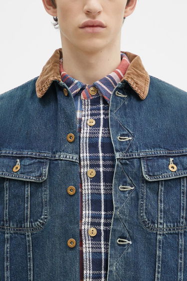 Bomberjakke Human Made Blanket Lined Denim Work Jacket Blå | HM28JK010, 3