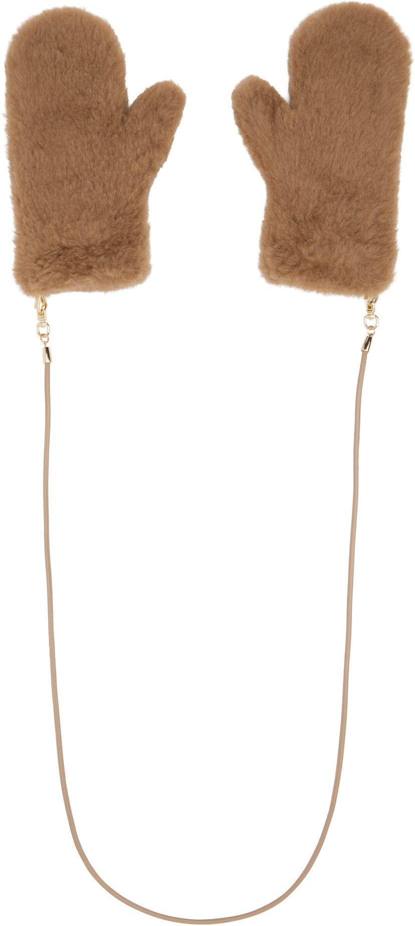 Handsker Max Mara Max Mara Ombrat2 Faux Fur Mittens Brun | 2524566052600