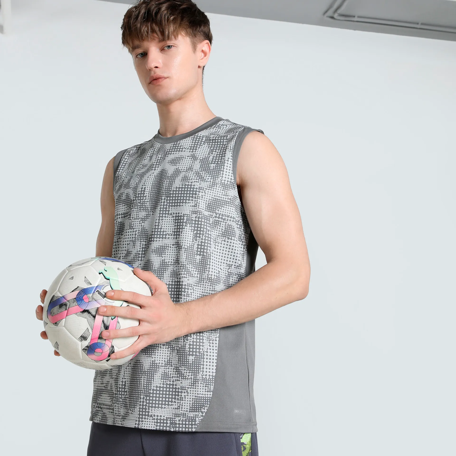 Tanktop Puma Puma TeamCUP Training Jersey Grå | 659168-13, 1